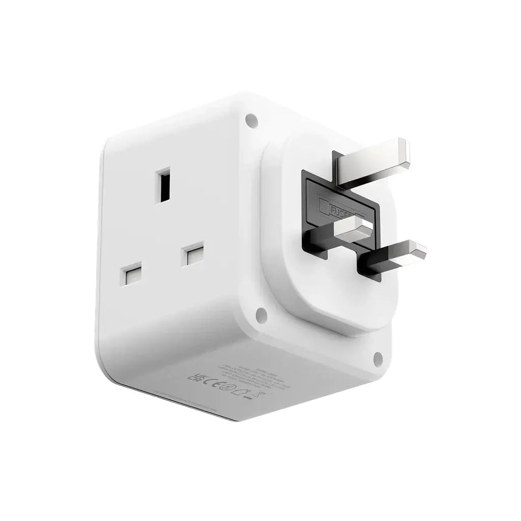 MOMAX One Plug 3-Outlet Cube Extension Socket with USB Qatar