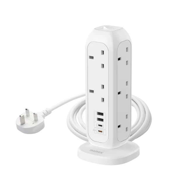MOMAX One Plug11-Outlet Power Strip With USB