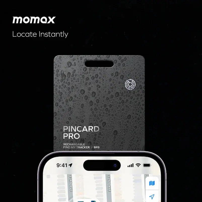 MOMAX Pincard Pro – Apple Tracker, IP68, Wireless Charge