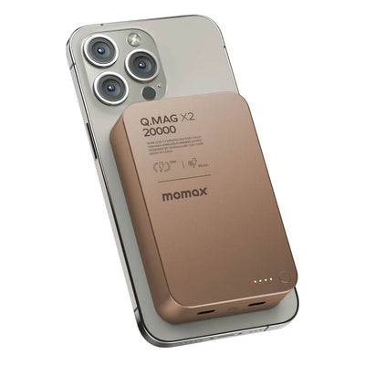 MOMAX Q.MAG X2 Magnetic Wireless Battery Pack (20000mAh) 23.5mm Ultra Compact