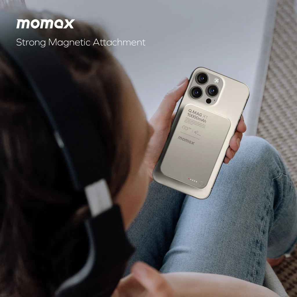 MOMAX Q.Mag X1 10000mAh Wireless Power Bank Qatar 15W - Buy now!