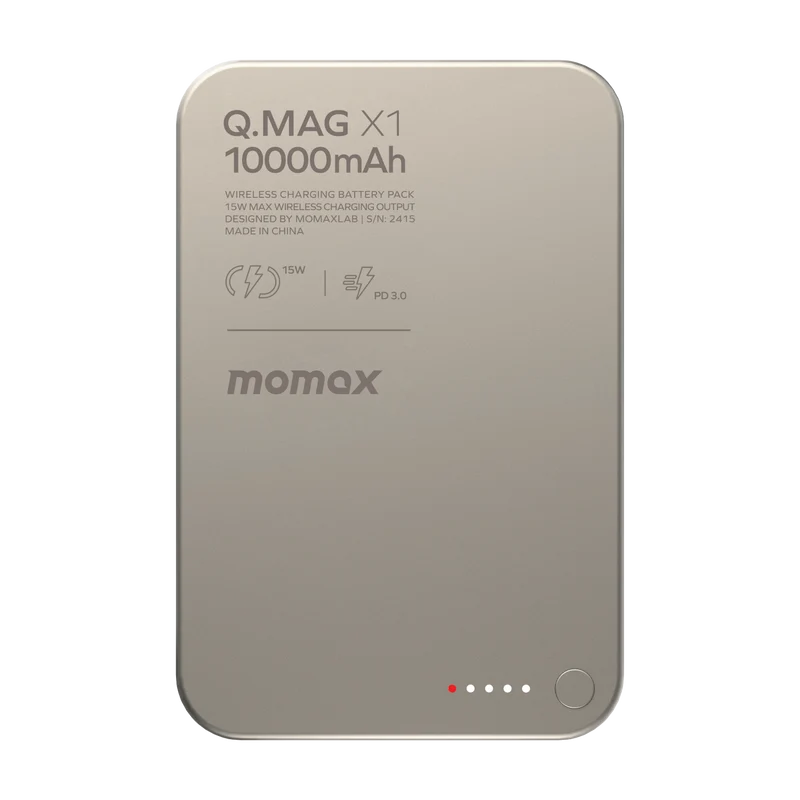 MOMAX Q.Mag X1 Qi2 10000mAh Gen2 15W Magsafe Wireless Power Bank
