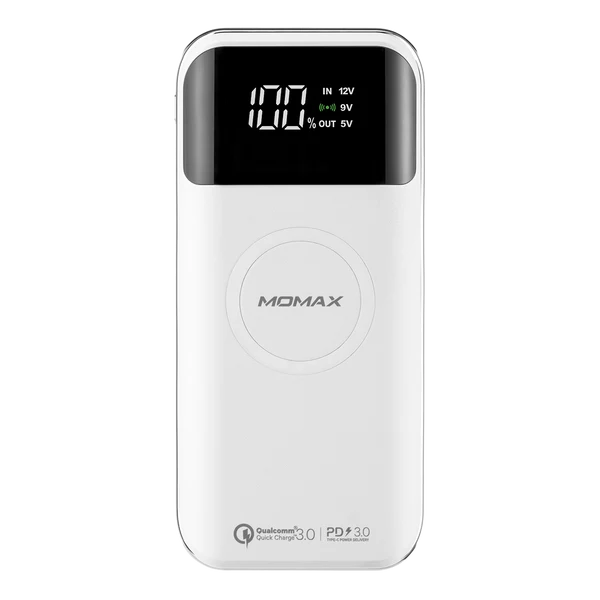 MOMAX Q.Power Air 2+20000mAh Wireless Power Bank White