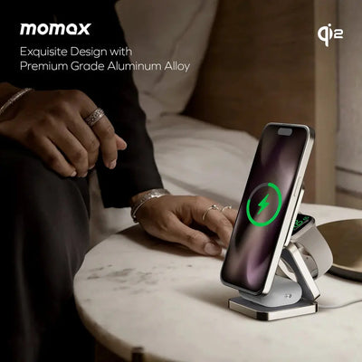 MOMAX Qi2 3-in-1 MagSafe Wireless Charger Price Qatar