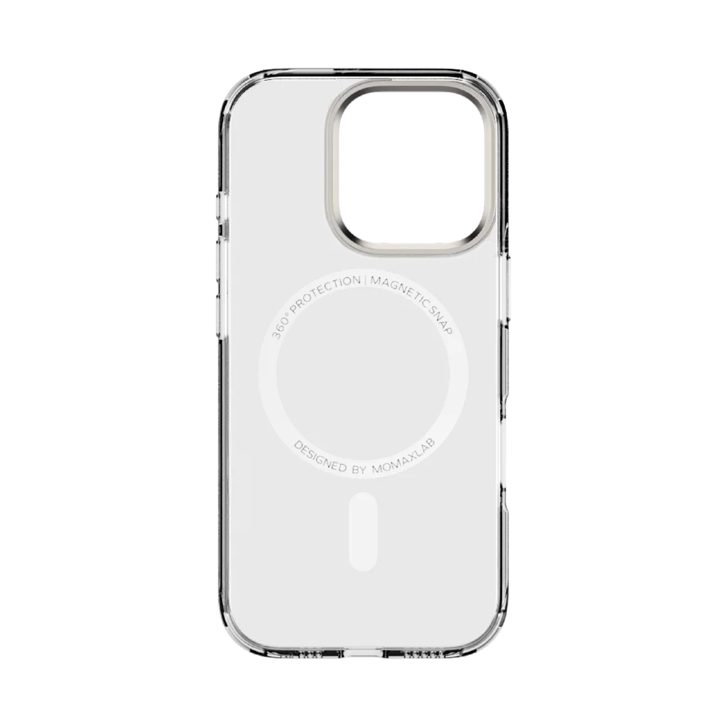 MOMAX Ultrathin Magnetic Case For iPhone 16 Pro Max 6.9" Clear