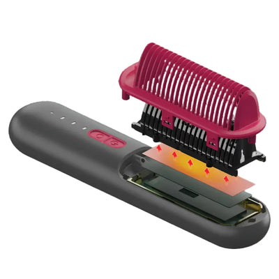 MOMAX Ultra Sleek Cordless Straightener Brush