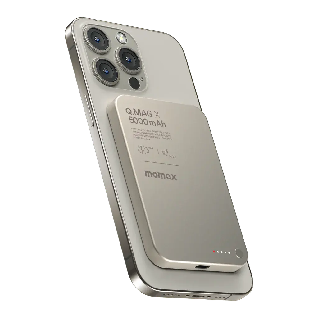 Buy MOMAX Wireless Power Bank 5000mAh Qatar | Fast Charging & Magsafe