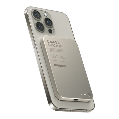 Buy MOMAX Wireless Power Bank 5000mAh Qatar | Fast Charging & Magsafe
