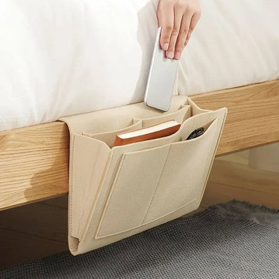Bedside Felt Hanging Storage Organizer Side View