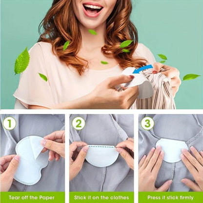 Underarm Absorbing Pads Using Step