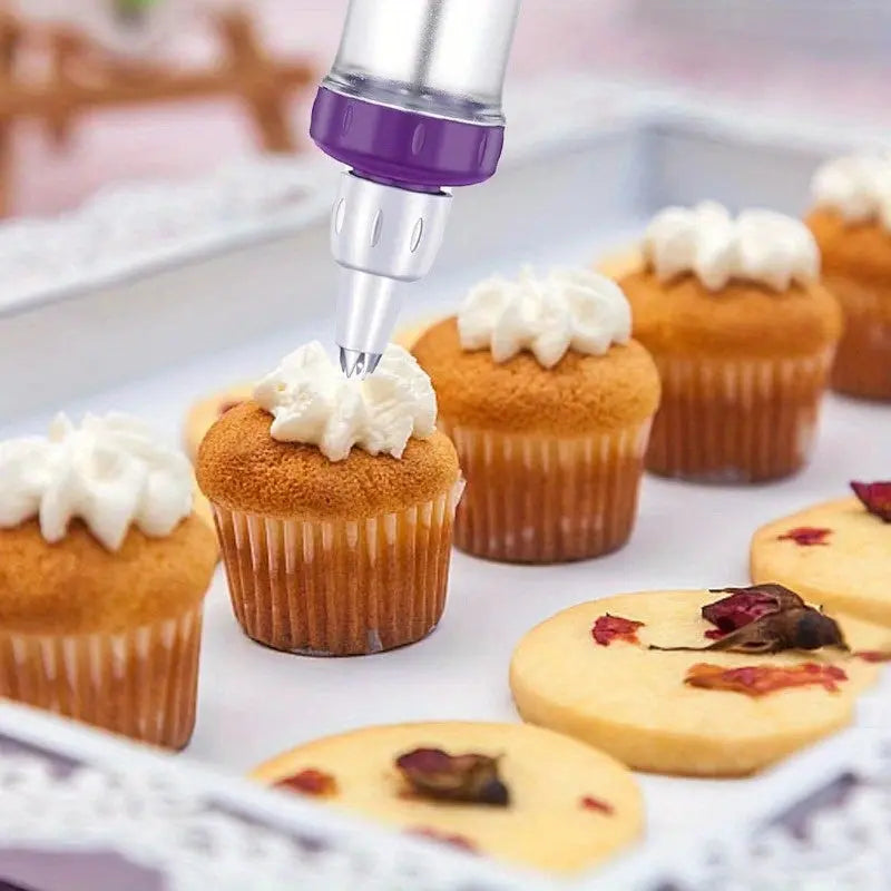 Dessert Decorator - Accessories With Syringe Nozzle - Scrollcart Qatar
