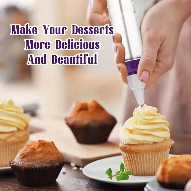 Dessert Decorator - Accessories With Syringe Nozzle - Scrollcart Qatar