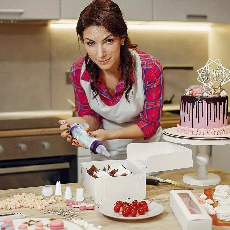 Dessert Decorator - Accessories With Syringe Nozzle - Scrollcart Qatar