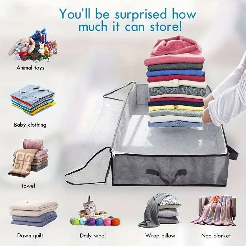 Under Bed Cloth Storage Organizer Bag 3 - Scrollcart Qatar