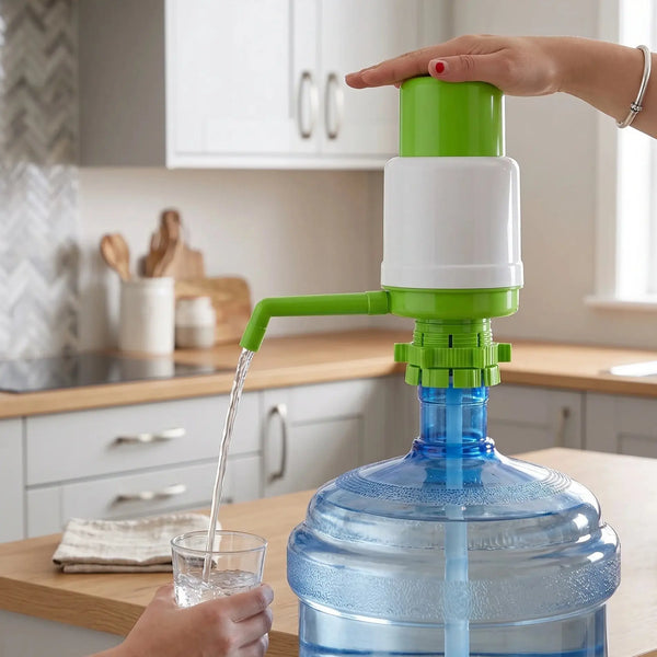 Manual Hand-Press Water Dispenser Pump Scrollcart Qatar 