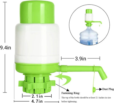 Manual Hand-Press Water Dispenser Pump Scrollcart Qatar 