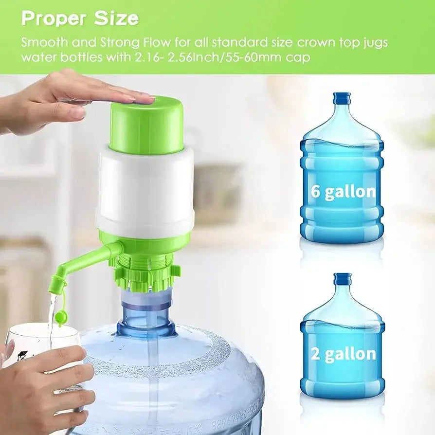 Manual Hand-Press Water Dispenser Pump Scrollcart Qatar 