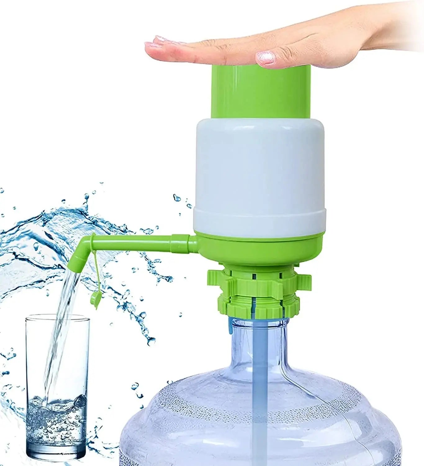 Manual Hand-Press Water Dispenser Pump Scrollcart Qatar 