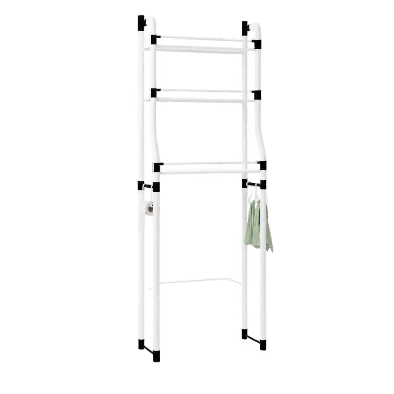 Metallic Over The Toilet Rack – 3 Layer Space Saving Storage Qstar 