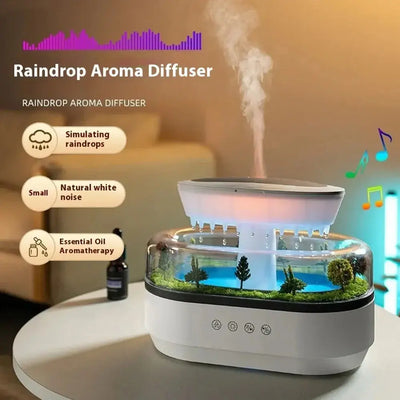 Micro Landscape Raindrop Aroma Diffuser with Colorful Ambient Light qatar