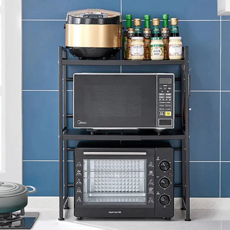 Microwave Oven Rack - Holding 2 Ovens