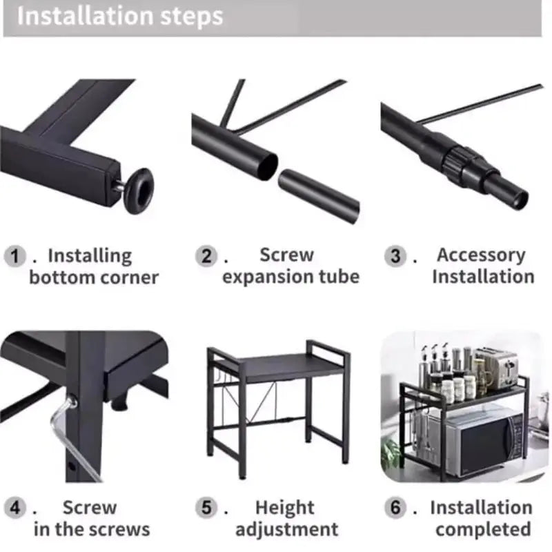 Microwave Oven Rack - Installation Method