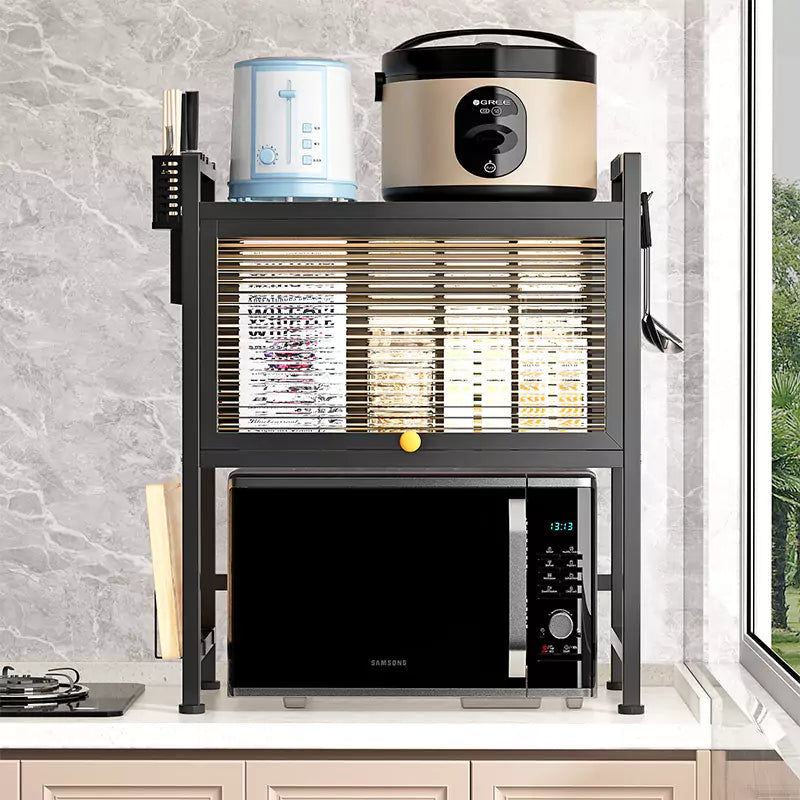  Microwave Oven Rack - holding oven and Accessories Frond View