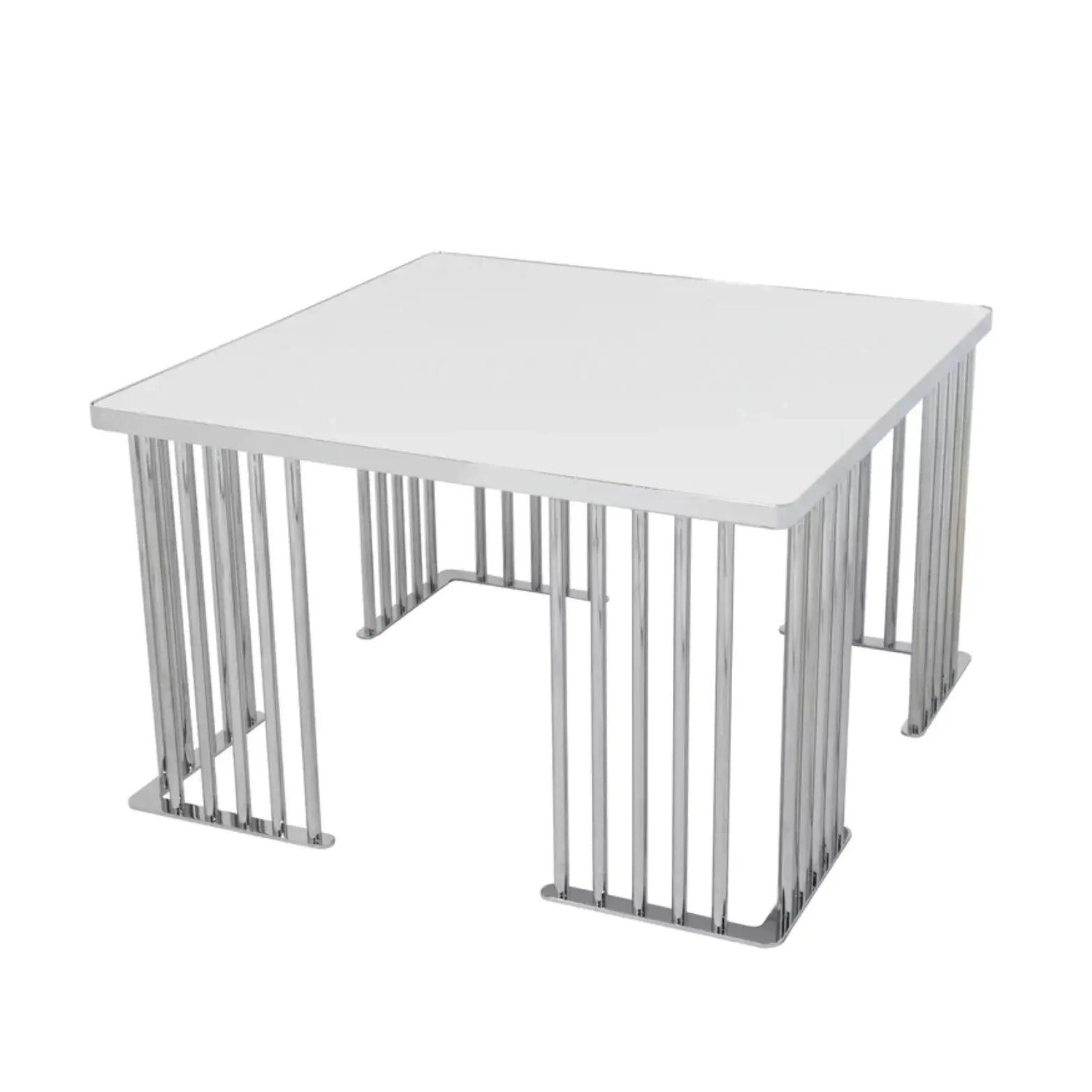 Middle Table Qatar - Square Sliver Design