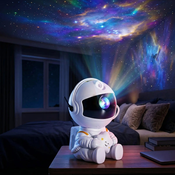 Mini Astronaut Galaxy Star Projector & Night Light Scrollcart Qatar 