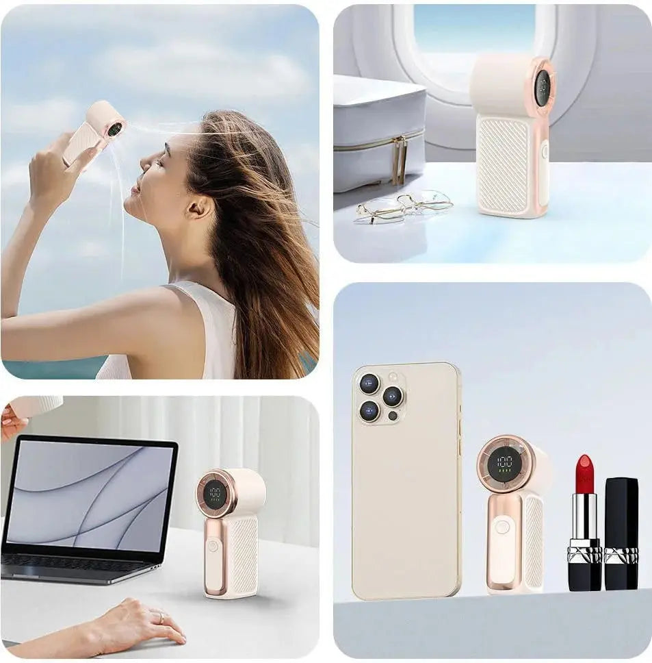 Mini High-Speed Handheld Fan- Rechargeable Turbo Fan Qatar