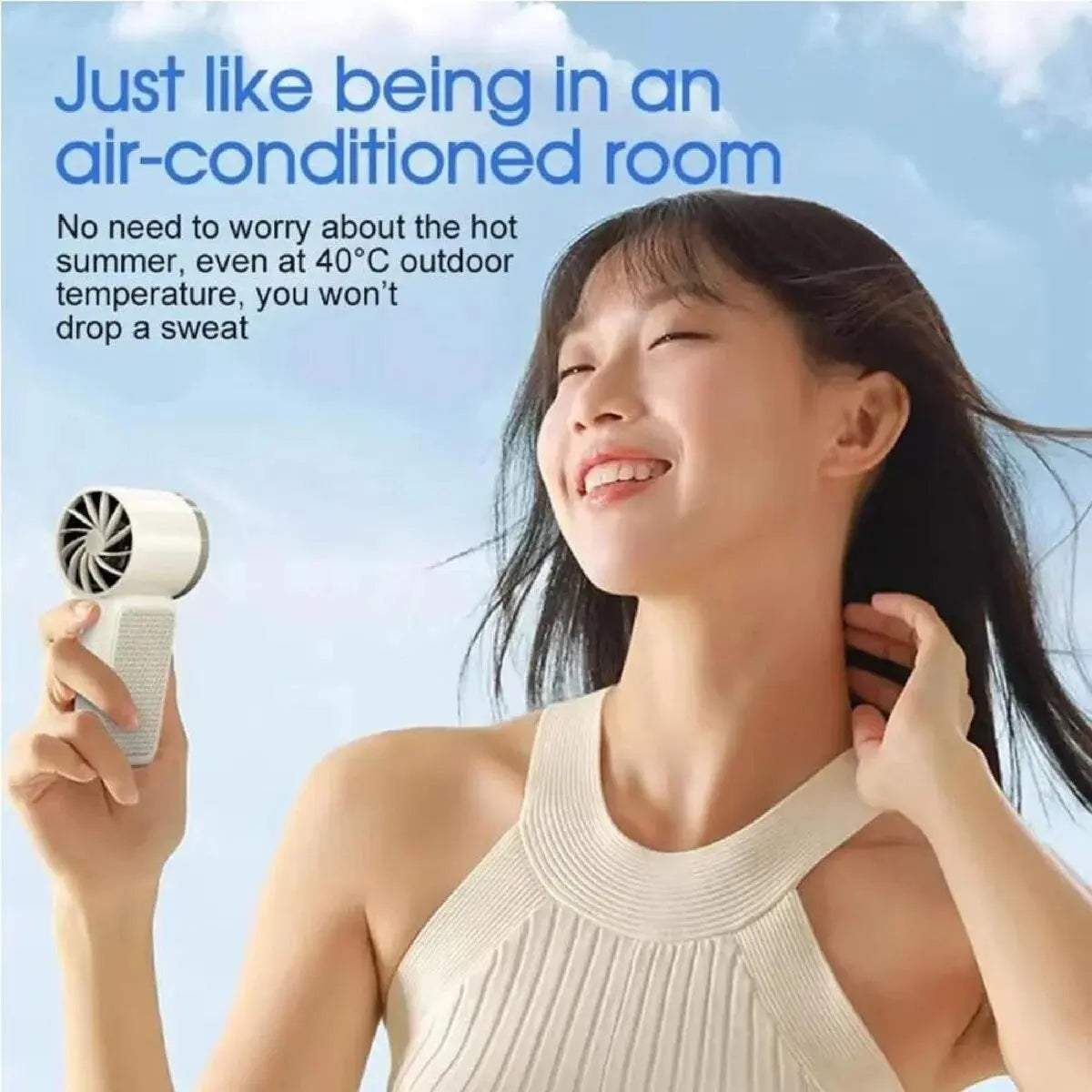 Mini High-Speed Handheld Fan- Rechargeable Turbo Fan Qatar