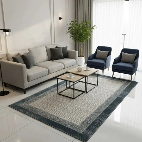 modern border design area rug qatar minimalist living room floor mat
