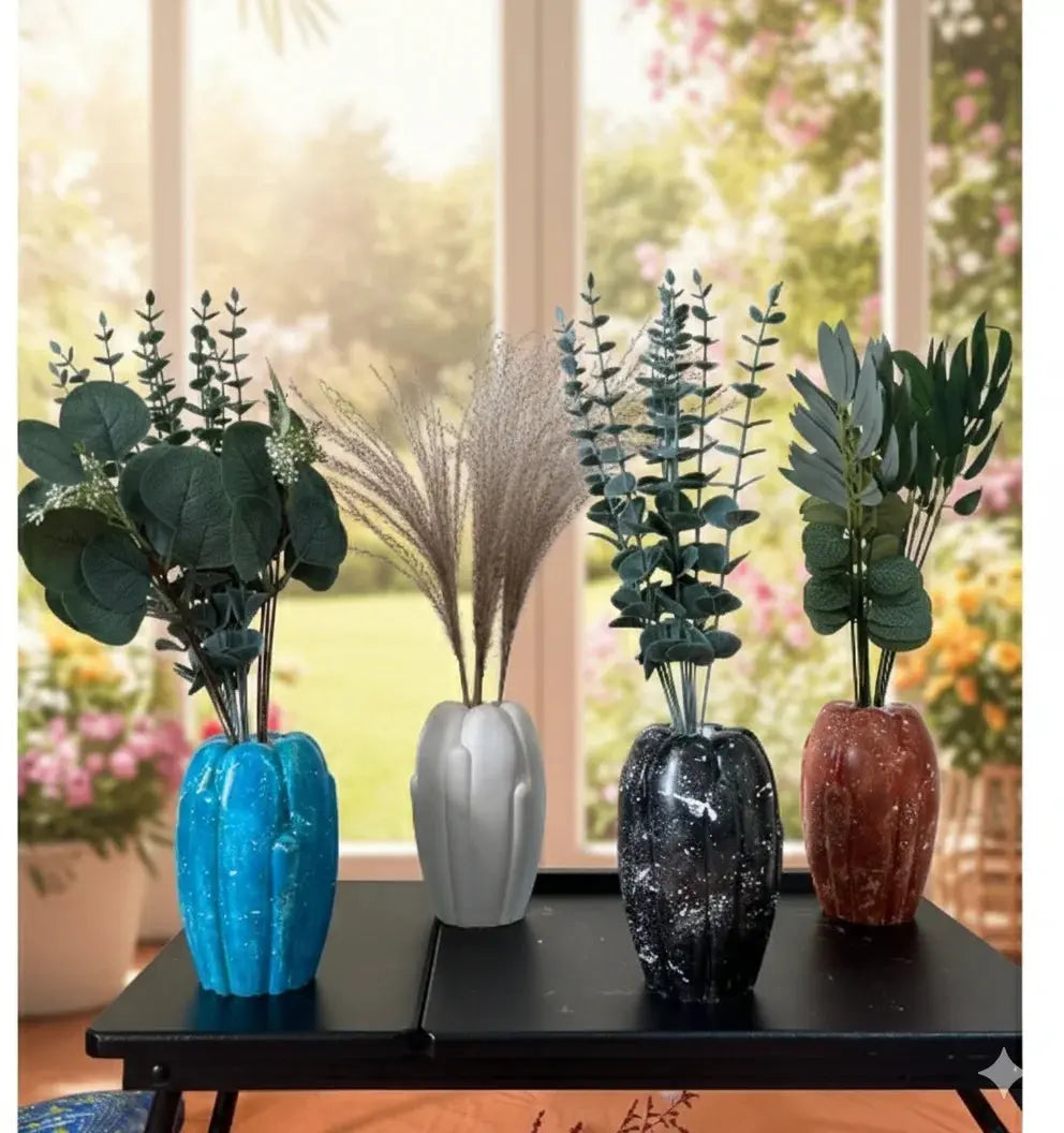 Modern Decorative Vase Set – Elegant Home & Office Table Décor Scrollcart Qatar 
