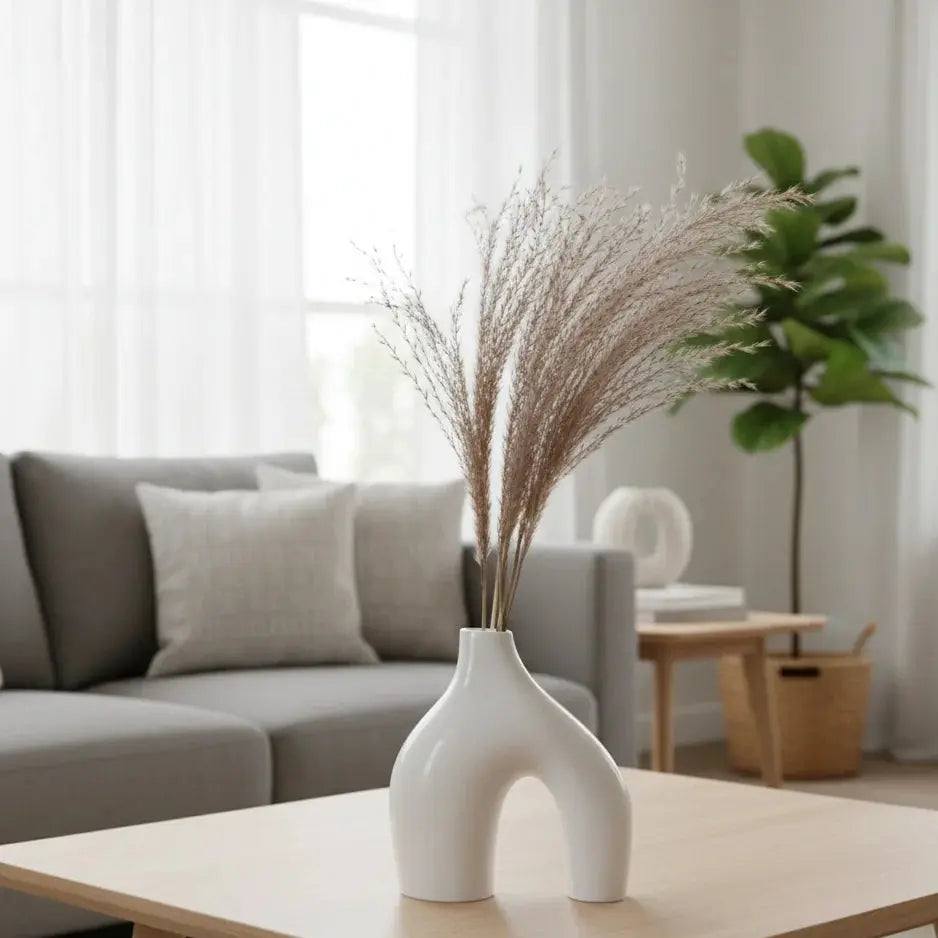 Modern Decor Ceramic Sculptural Vase Set Doha Qatar