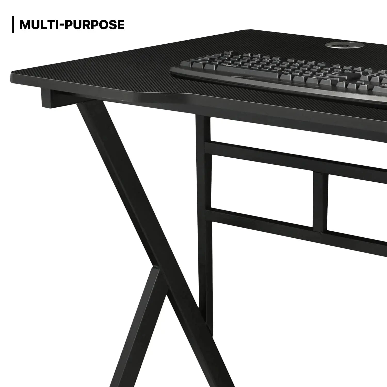 Modern  K-Shape Carbon Fiber Gaming Desk Doha Qatar