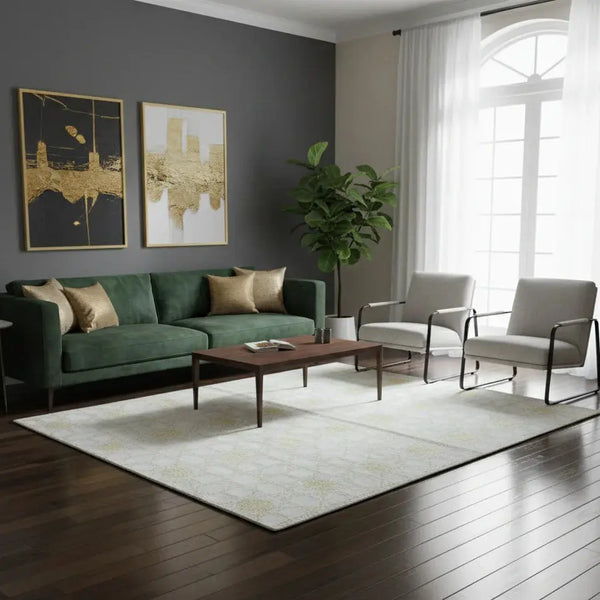 Modern Luxury Living Room Carpet-Cream Area Rug Qatar