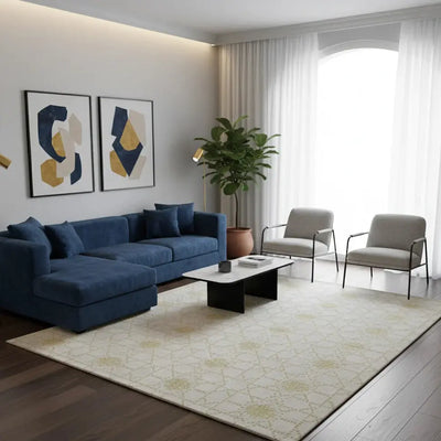 Modern Luxury Living Room Carpet-Cream Area Rug Qatar