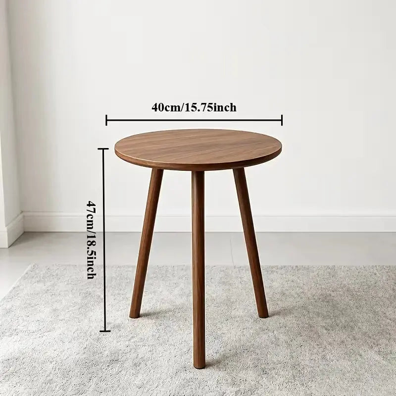 Modern Round Tripod Side Table 40cm – Wooden Sofa Side Table & Bedside Table Scrollcart Qatar 