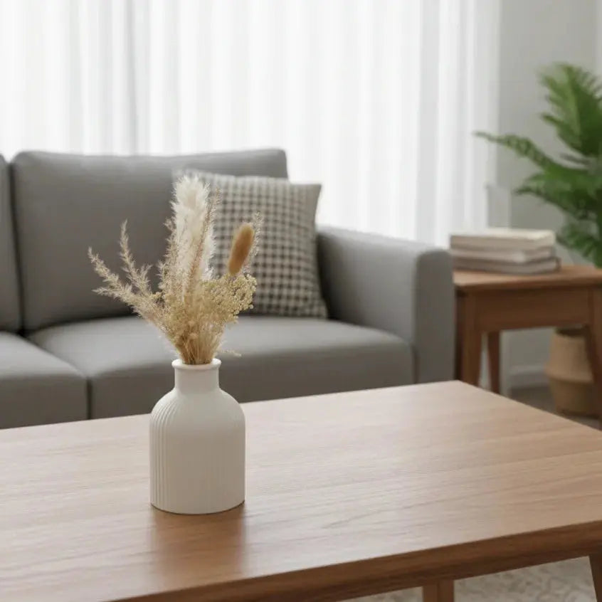Modern White Decor Ceramic Vase Set Price Doha Qatar