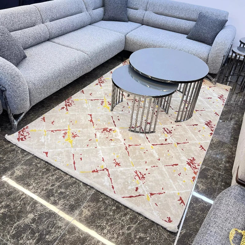 Modern Living Room Rug Turkey Design  Anti - Slip Carpet