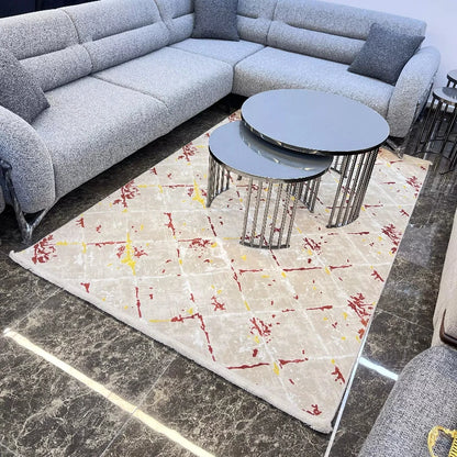 Modern Living Room Rug Turkey Design  Anti - Slip Carpet
