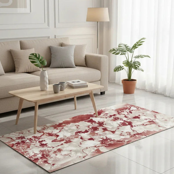 Modern abstract runner carpet 100cm x 200cm premium Turkish Lynosse rug for hallway and office interiors in Doha Qatar