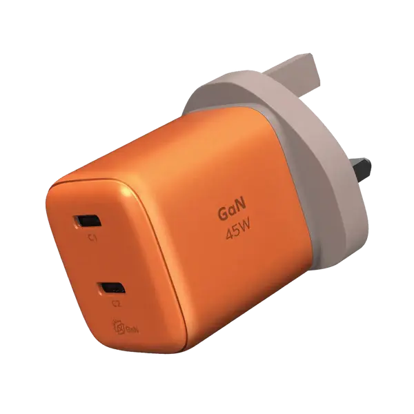 Momax 45W Dual USB-C GaN Charger | Fast PD Charger Qatar