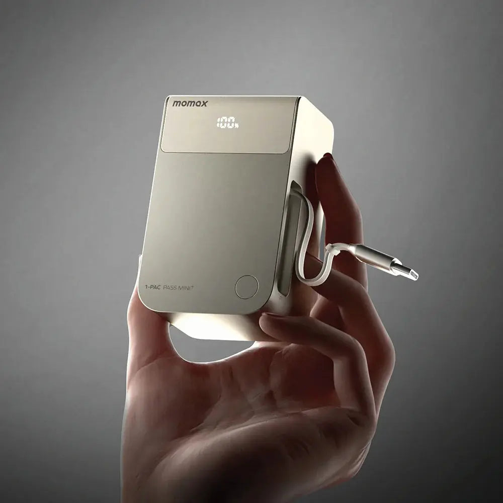 Momax 10000mAh 45W Power Bank with Retractable Cable Qatar