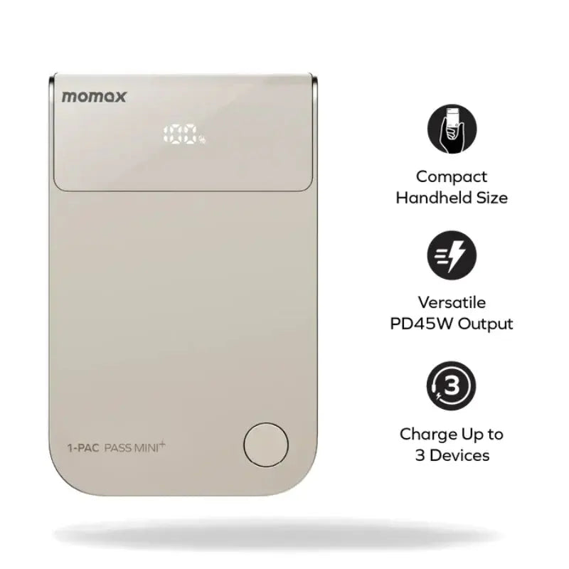 Momax 10000mAh 45W Power Bank with Retractable Cable Qatar
