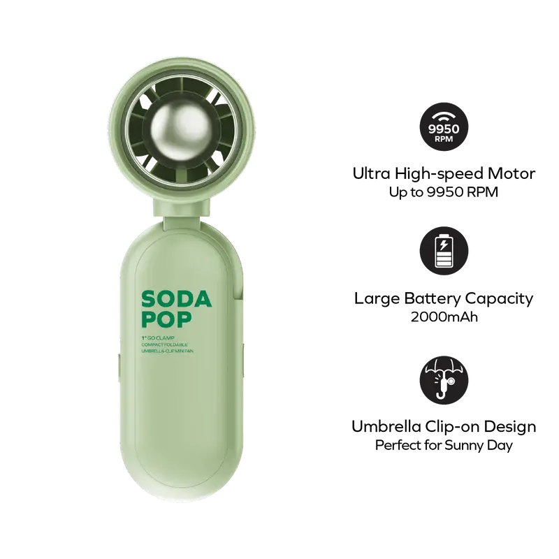 Momax 1° Go Clamp Umbrella Clip Mini Fan Doha Qatar