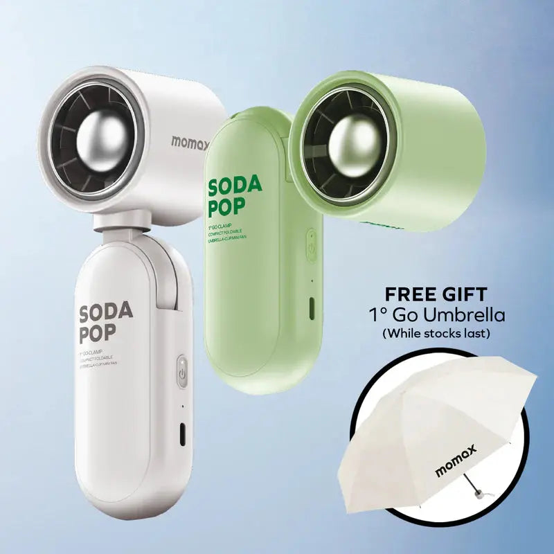 Momax 1° Go Clamp Umbrella Clip Mini Fan Doha Qatar