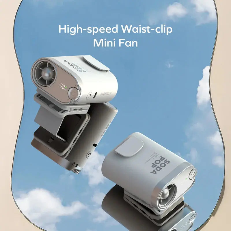 Momax 1° Go Clip Waist-Clip Mini Fan Doha Qatar