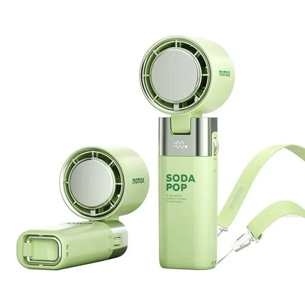 Momax 1° Go Freeze Compact Foldable Icy Cooling Fan | Portable USB-C Fan Scrollcart Qatar 