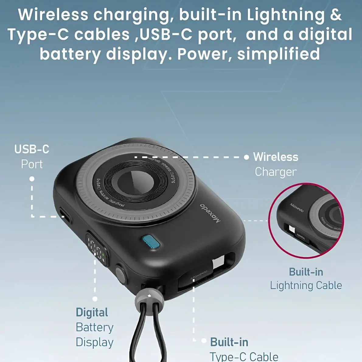 Moxedo 5x 10000mAh Wireless Charging Power Banks Qatar